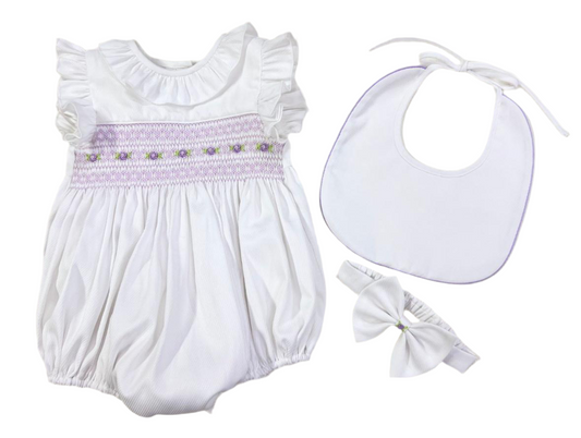 Amethyst Bloom Romper 3 Piece Set - Pre Order